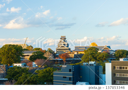 秋の熊本県熊本市　日本100名城　熊本城 137853346