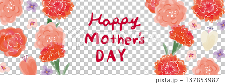 Mother's Day floral pattern template background Mother's Day floral pattern template background 137853987