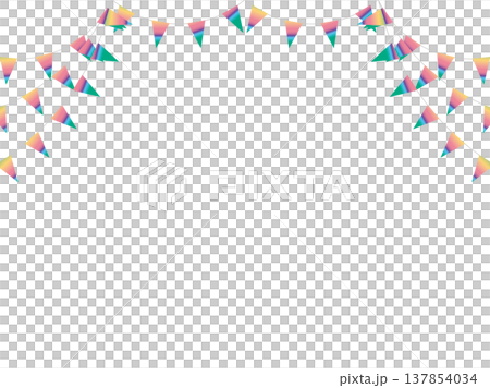 ガーランド三角ひも、曲線、21虹濃F2 137854034