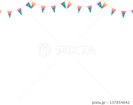 ガーランド三角ひも、曲線、21虹濃F3 137854042