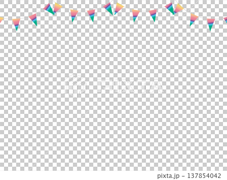 ガーランド三角ひも、曲線、21虹濃F3 137854042