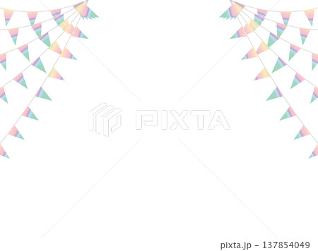 ガーランド三角ひも、曲線、20虹淡F4 137854049