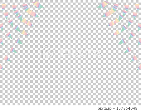 ガーランド三角ひも、曲線、20虹淡F4 137854049