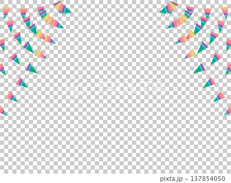 花環三角繩，彎曲，21 Rainbow Dark F4 137854050