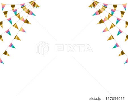 ガーランド三角ひも、曲線、金21虹濃F4 137854055