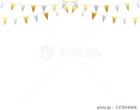 ガーランド三角ひも、曲線、m金2銀F6 137854068