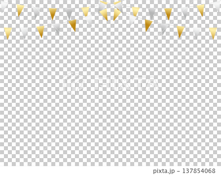 ガーランド三角ひも、曲線、m金2銀F6 137854068