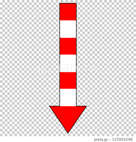 Sign Fixed line-of-sight guide pillar Sign Fixed line-of-sight guide pillar 137854290