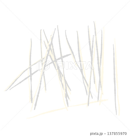 千切りにした白髪ねぎ(薬味)の手描きイラスト素材 千切りにした白髪ねぎ(薬味)の手描きイラスト素材 137855970