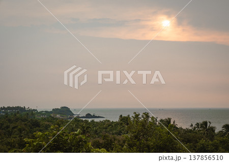Redi Fort in Goa, India. Beautiful beach near the Indian ocean 137856510