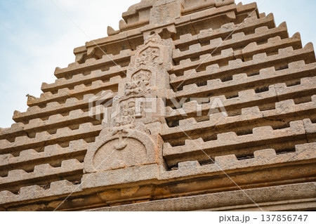 Virupaksha Temple in Hampi, India. Part of the Group of Monuments at Hampi, designated as a UNESCO World Heritage Site Virupaksha Temple in Hampi, India. Part of the Group of Monuments at Hampi, designated as a UNESCO World Heritage Site 137856747