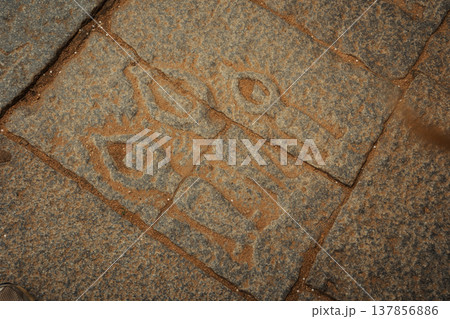 Vitthala Temple in Hampi, India. Part of the Group of Monuments at Hampi, designated as a UNESCO World Heritage Site 137856886