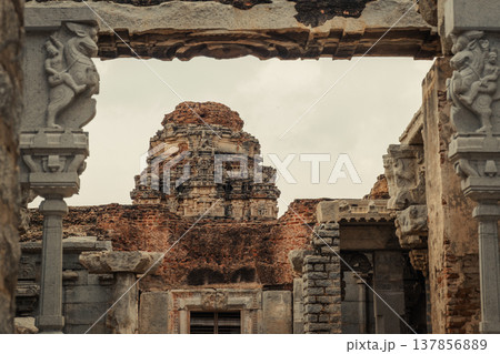 Vitthala Temple in Hampi, India. Part of the Group of Monuments at Hampi, designated as a UNESCO World Heritage Site Vitthala Temple in Hampi, India. Part of the Group of Monuments at Hampi, designated as a UNESCO World Heritage Site 137856889
