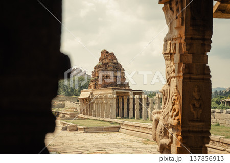 Vitthala Temple in Hampi, India. Part of the Group of Monuments at Hampi, designated as a UNESCO World Heritage Site Vitthala Temple in Hampi, India. Part of the Group of Monuments at Hampi, designated as a UNESCO World Heritage Site 137856913
