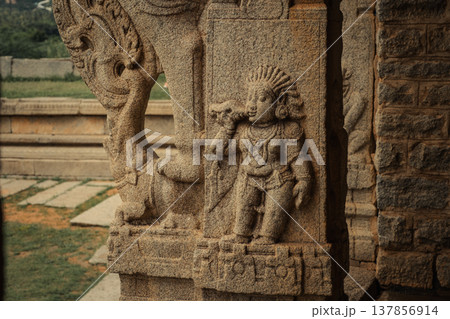 Vitthala Temple in Hampi, India. Part of the Group of Monuments at Hampi, designated as a UNESCO World Heritage Site Vitthala Temple in Hampi, India. Part of the Group of Monuments at Hampi, designated as a UNESCO World Heritage Site 137856914