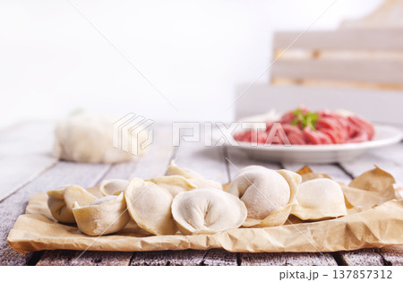 damplings with fresh meat and onion damplings with fresh meat and onion 137857312
