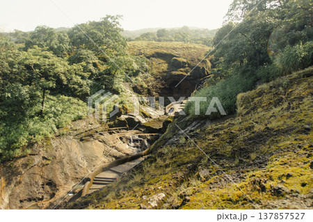 Kanheri Caves in the forests of the Sanjay Gandhi National Park, India Kanheri Caves in the forests of the Sanjay Gandhi National Park, India 137857527