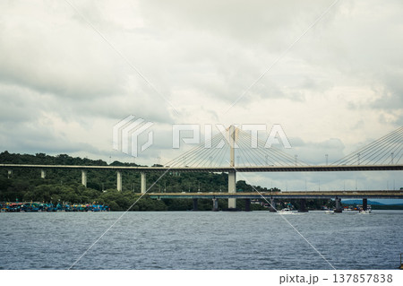 Mandovi Bridge in Panjim, Goa, India 137857838