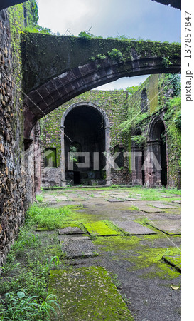 Fort Vasai in India. Ruined fort of the town of Vasai, Konkan Division, Maharashtra, India. 137857847