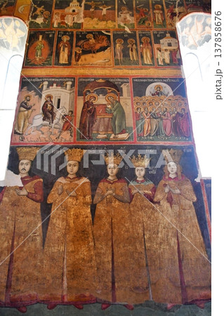 ルーマニア、ワラキア地方、スナゴブ、スナゴブ修道院、ルーマニア正教会、フレスコ画 137858676