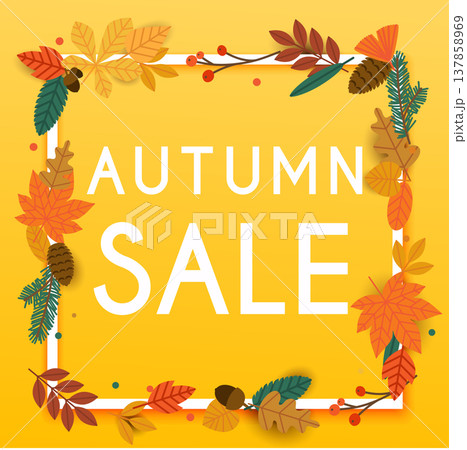 Autumn Sale Banner with leafs, Poster, Flyer. Vector illustration. Autumn Sale Banner with leafs, Poster, Flyer. Vector illustration. 137858969