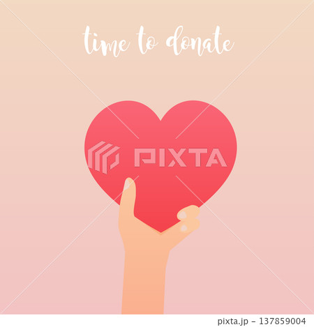 Concept for charity. Medical donations, internet funding, donation money. Flat vector illustration. 137859004