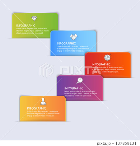 Vector info graphics for your business presentations. Can be used for website layout, numbered banners, diagram, horizontal cutout lines, web design. Vector info graphics for your business presentations. Can be used for website layout, numbered banners, diagram, horizontal cutout lines, web design. 137859131