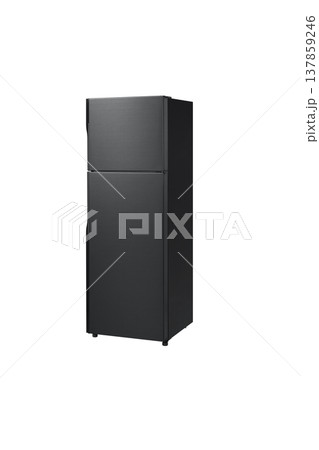 The image of modern refrigerator on white background. The image of modern refrigerator on white background. 137859246