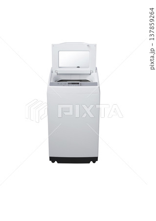washing machine on white background. washing machine on white background. 137859264