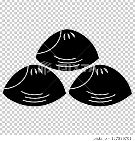 This is a family crest. It's called Mitsumori Hamaguri (Three Clams). 137859701