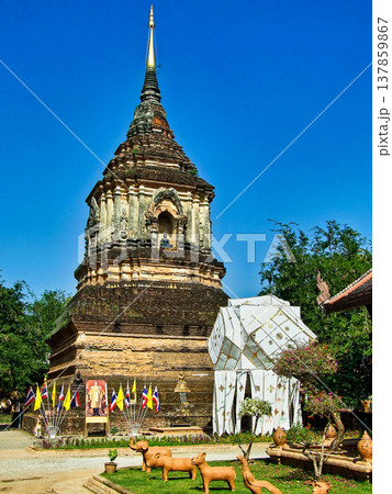 Wat Lok Molee temple in Chiang Mai,Thailand. 137859867
