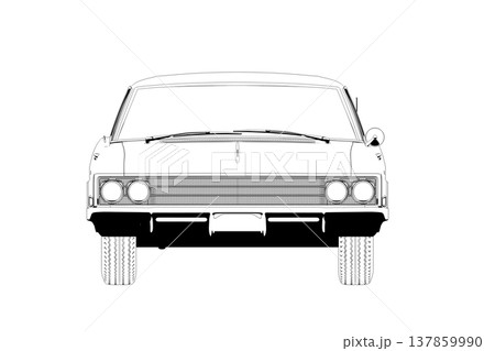 car outline drawing, sketch, contour image car outline drawing, sketch, contour image 137859990