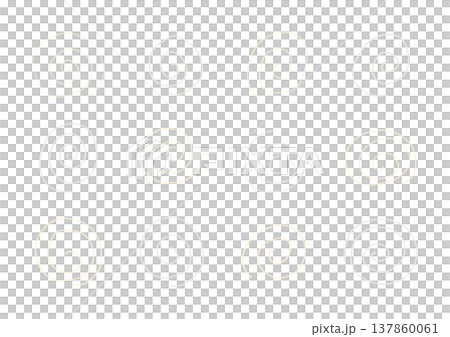 一組以黃色和綠色手繪的、鬆散的漩渦圖案為特色的背景。 137860061