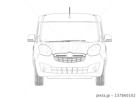 car outline drawing, sketch, contour image car outline drawing, sketch, contour image 137860102