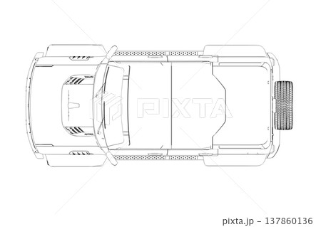 car outline drawing, sketch, contour image car outline drawing, sketch, contour image 137860136