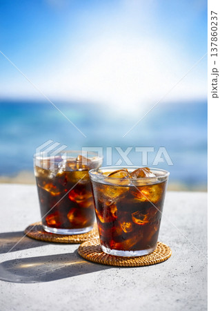 海辺のアイスコーヒー 海辺のアイスコーヒー 137860237