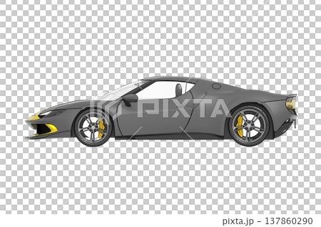 car isolated on transparent background, 3d illustration, cg render car isolated on transparent background, 3d illustration, cg render 137860290