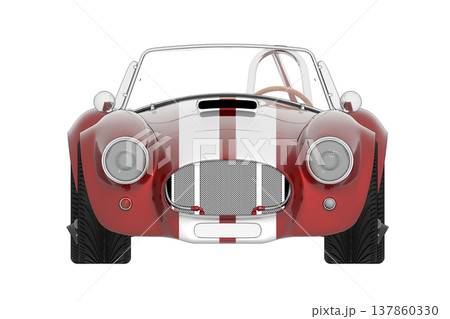 car isolated on transparent background, 3d illustration, cg render 137860330