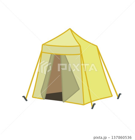テントのイラスト テントのイラスト 137860536