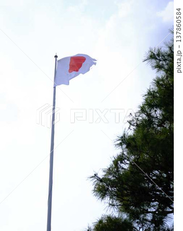高知城の日本国旗 高知城の日本国旗 137860584