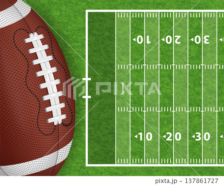 American Football Field 137861727