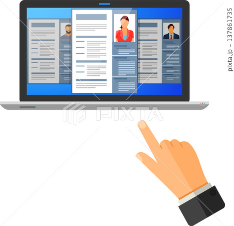 Online Employment and Hiring Concept 137861735