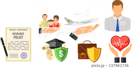 Insurance Services Infographics Insurance Services Infographics 137861736