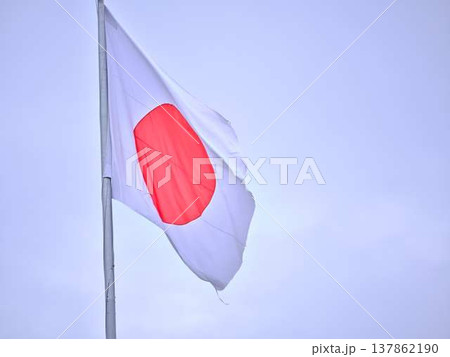高知城の日本国旗 137862190