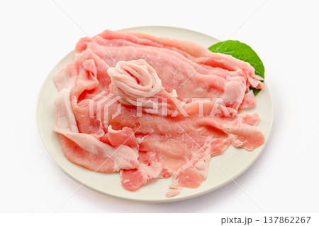 豚ロースの超薄切り肉 豚ロースの超薄切り肉 137862267