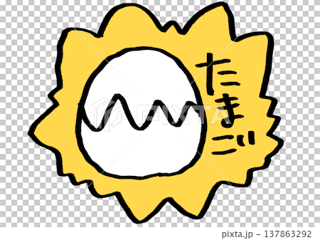 Egg sticker Egg sticker 137863292