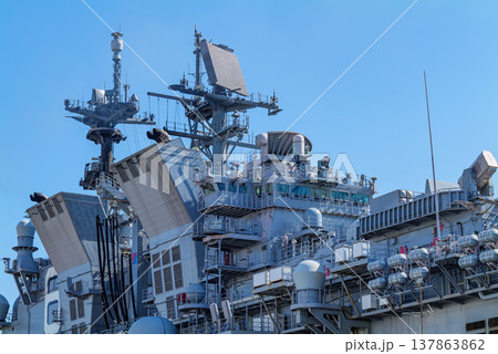 南港 強襲揚陸艦 USS America LHA-6満載排水量45,693トン 2023年2月22日 南港 強襲揚陸艦 USS America LHA-6満載排水量45,693トン 2023年2月22日 137863862