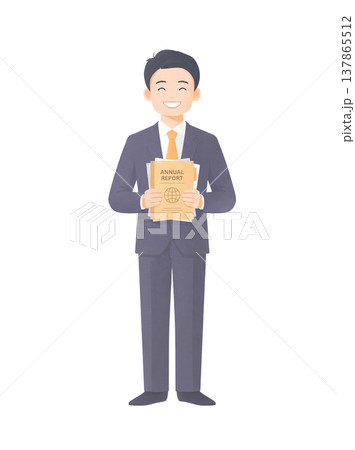 書類を持つ男性 書類を持つ男性 137865512