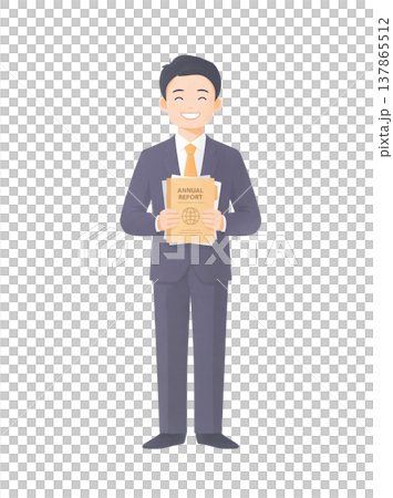 書類を持つ男性 書類を持つ男性 137865512