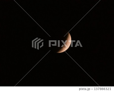Lunar moon eclipse in Phuket, Thailand, march 3, 2026 Lunar moon eclipse in Phuket, Thailand, march 3, 2026 137866321
